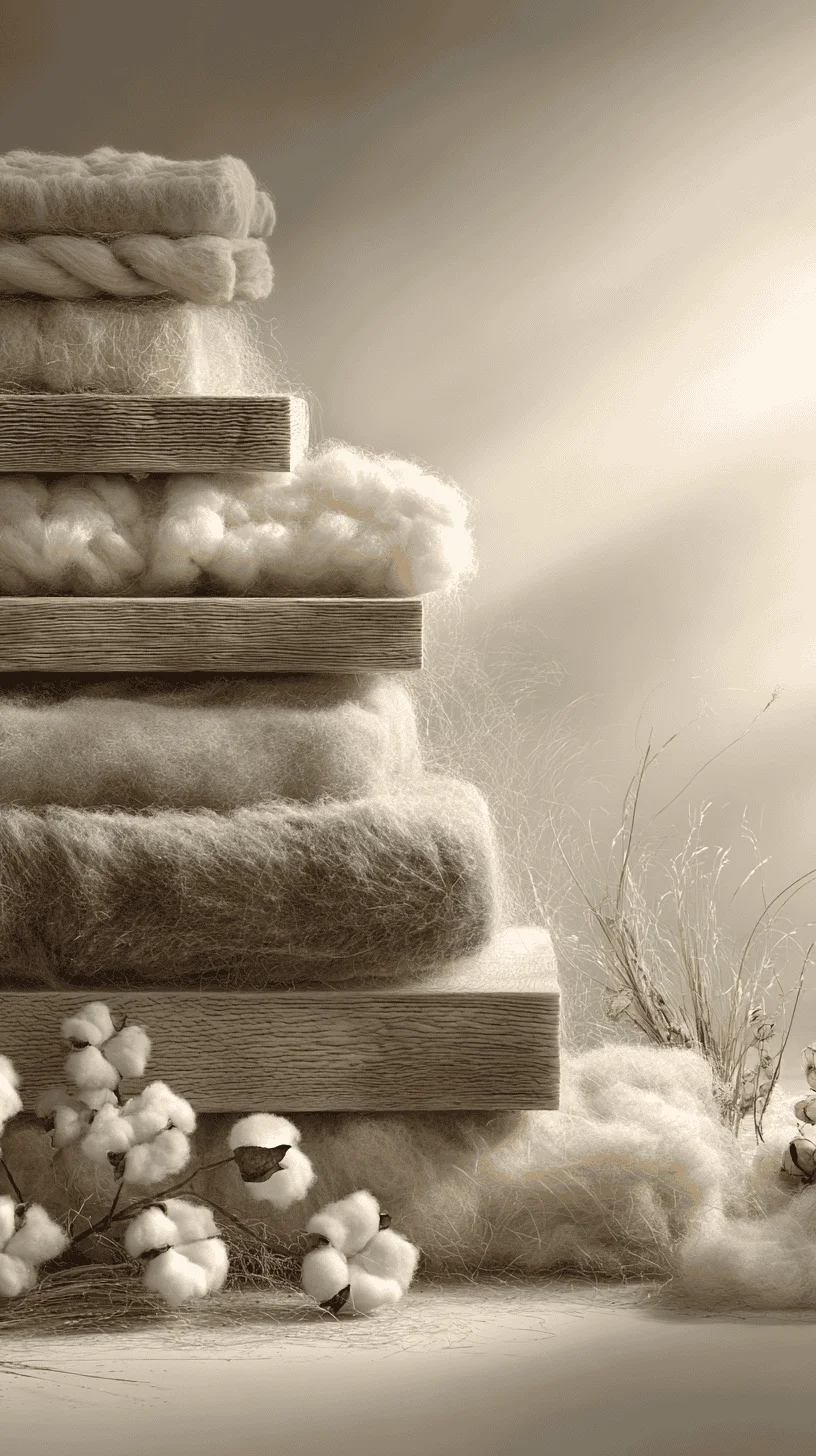 A close-up image showcasing the intricate weave of a natural fabric like linen or hemp